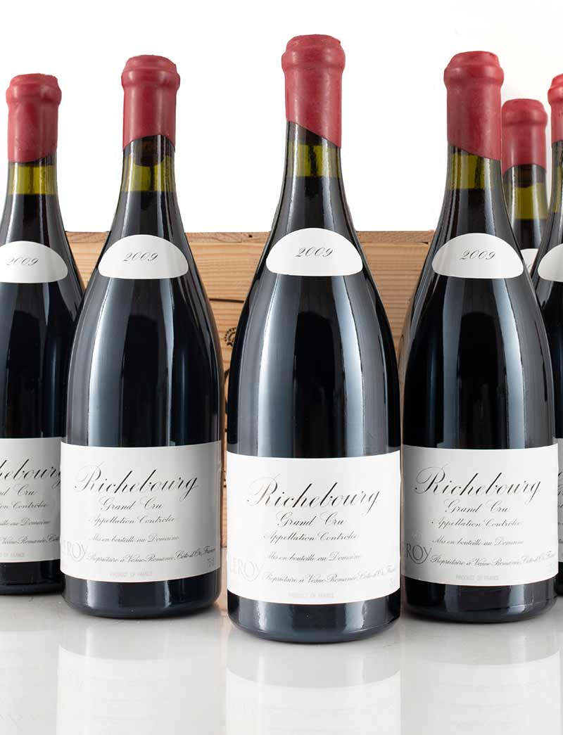 Lot 394: 6 bottles 2009 Domaine Leroy Richebourg OWC