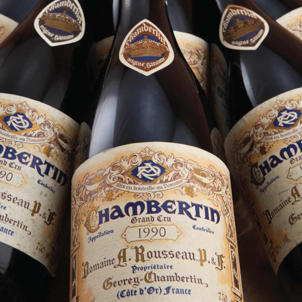 bottles of a. rousseau chambertin