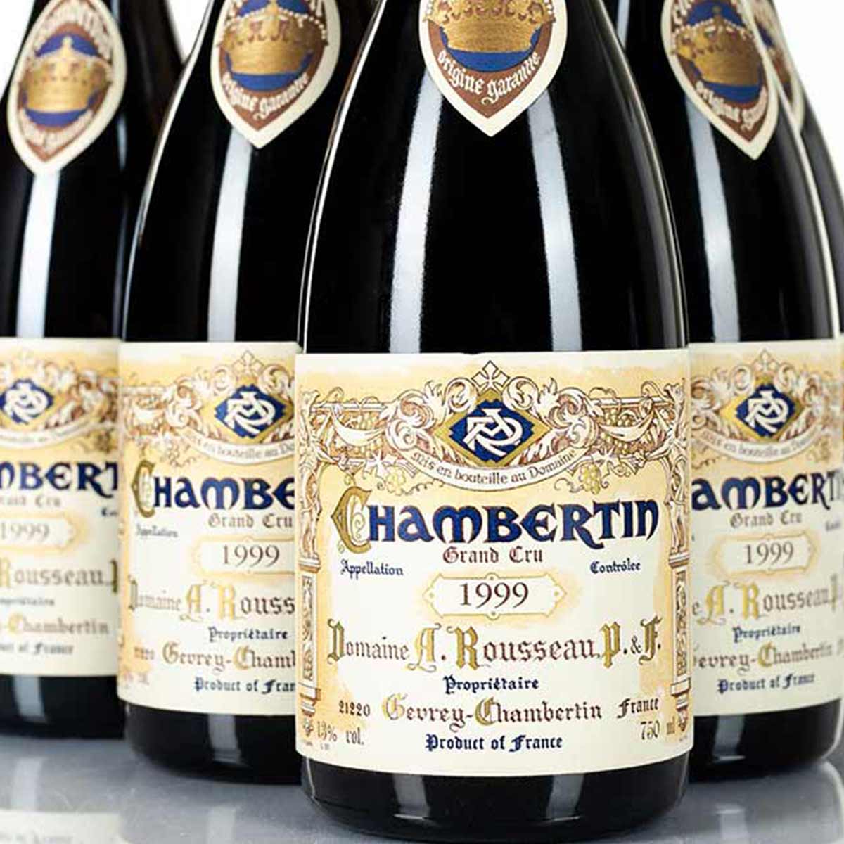 bottles of 1999 rousseau chambertin