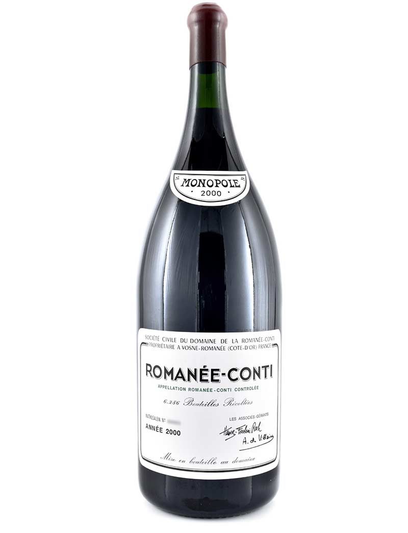 Lot 554: 1 methuselah 2000 DRC Romanee Conti