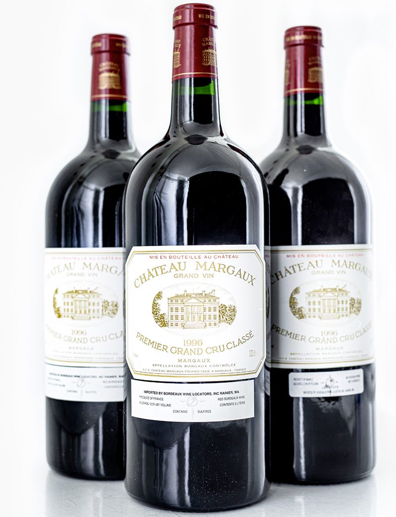 Lot 61: 3 double magnums 1996 Chateau Margaux